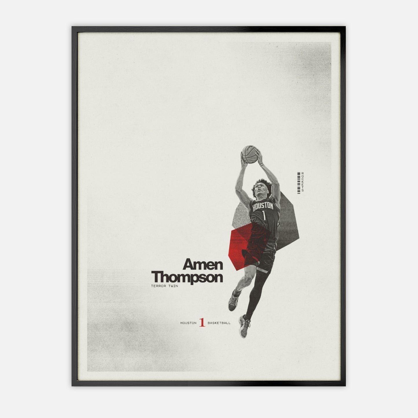 Amen Thompson Poster Houston Rockets