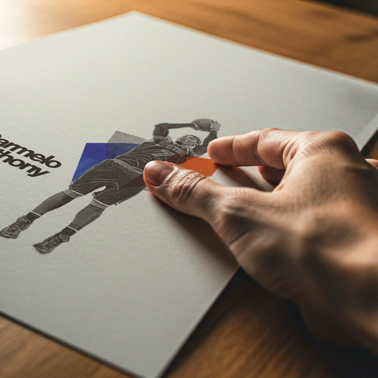 Carmelo Anthony Minimalistic Poster New York Knicks