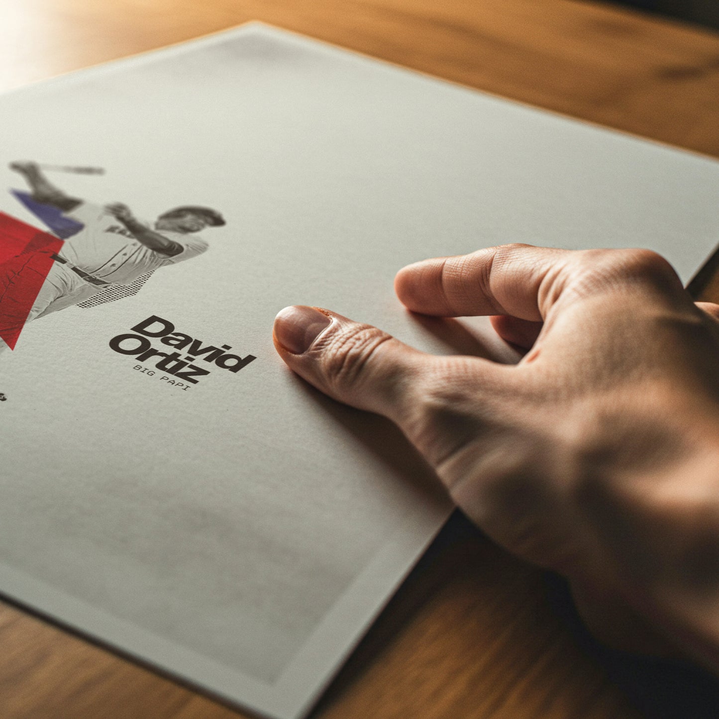 David Ortiz Minimalistic Poster Boston Red Sox
