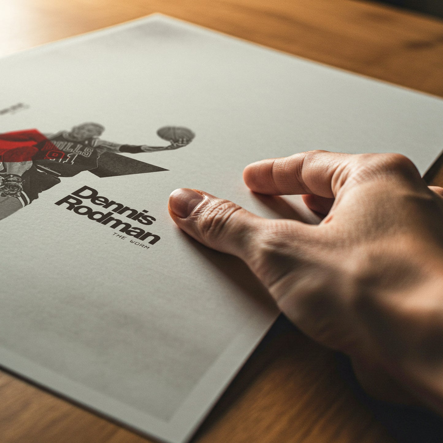 Dennis Rodman Minimalistic Poster Chicago Bulls