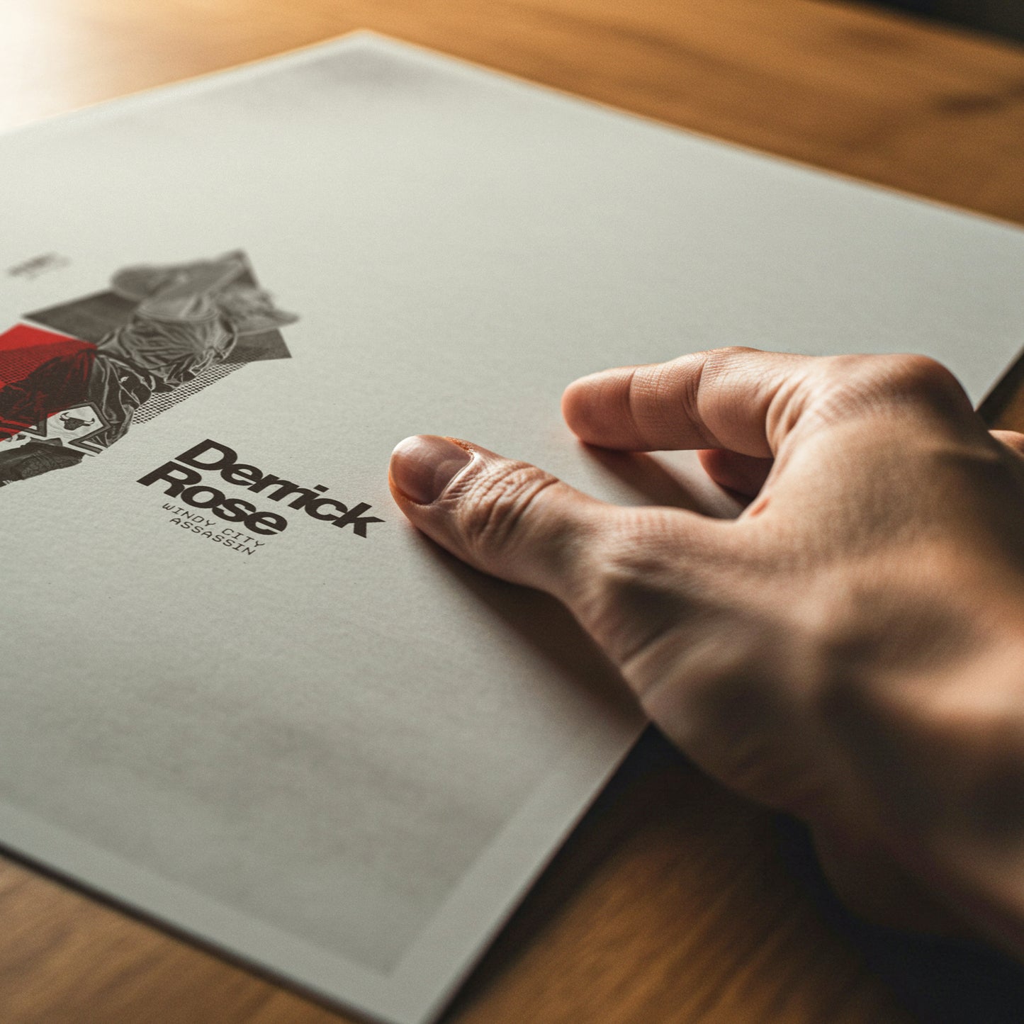 Derrick Rose Minimalistic Poster Chicago Bulls
