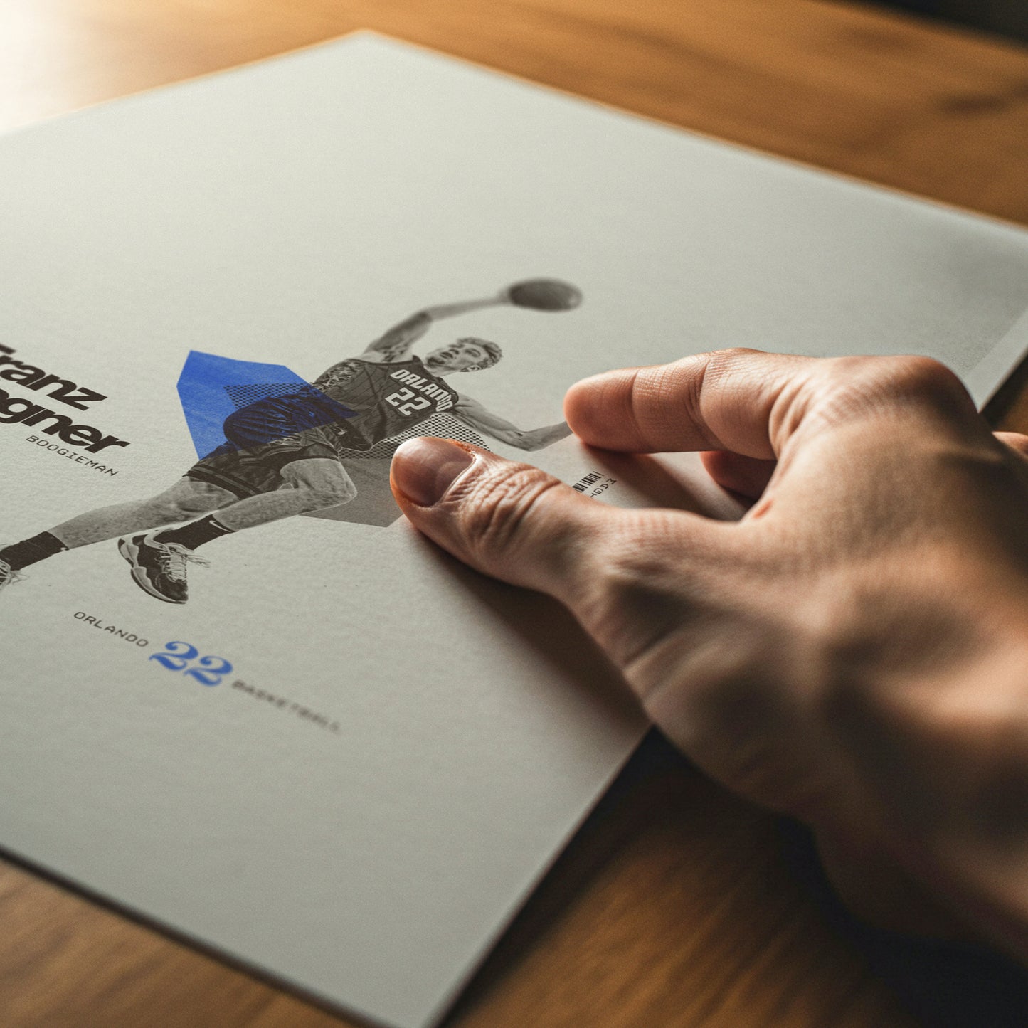 Franz Wagner Minimalistic Poster Orlando Magic