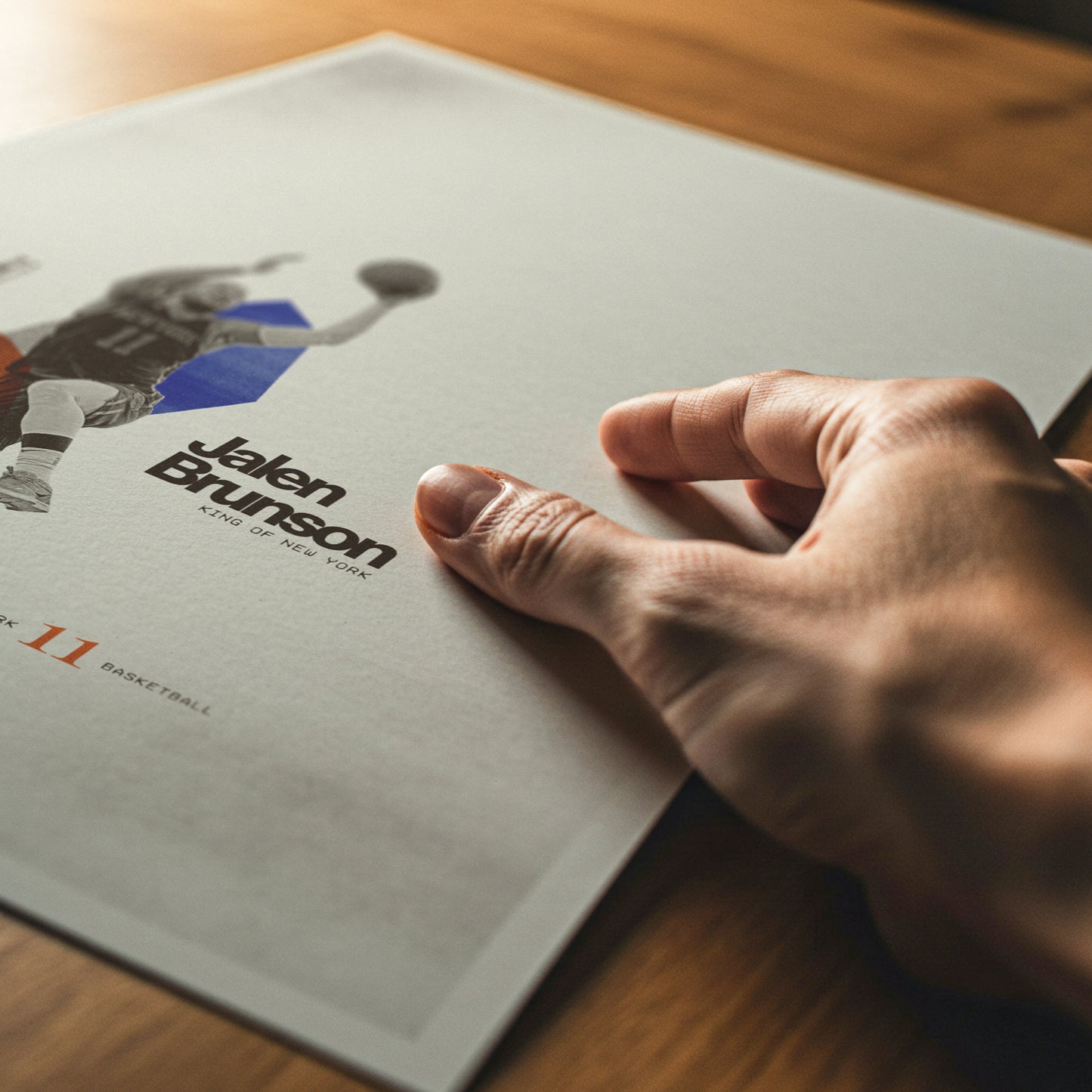 Jalen Brunson Minimalistic Poster New York Knicks