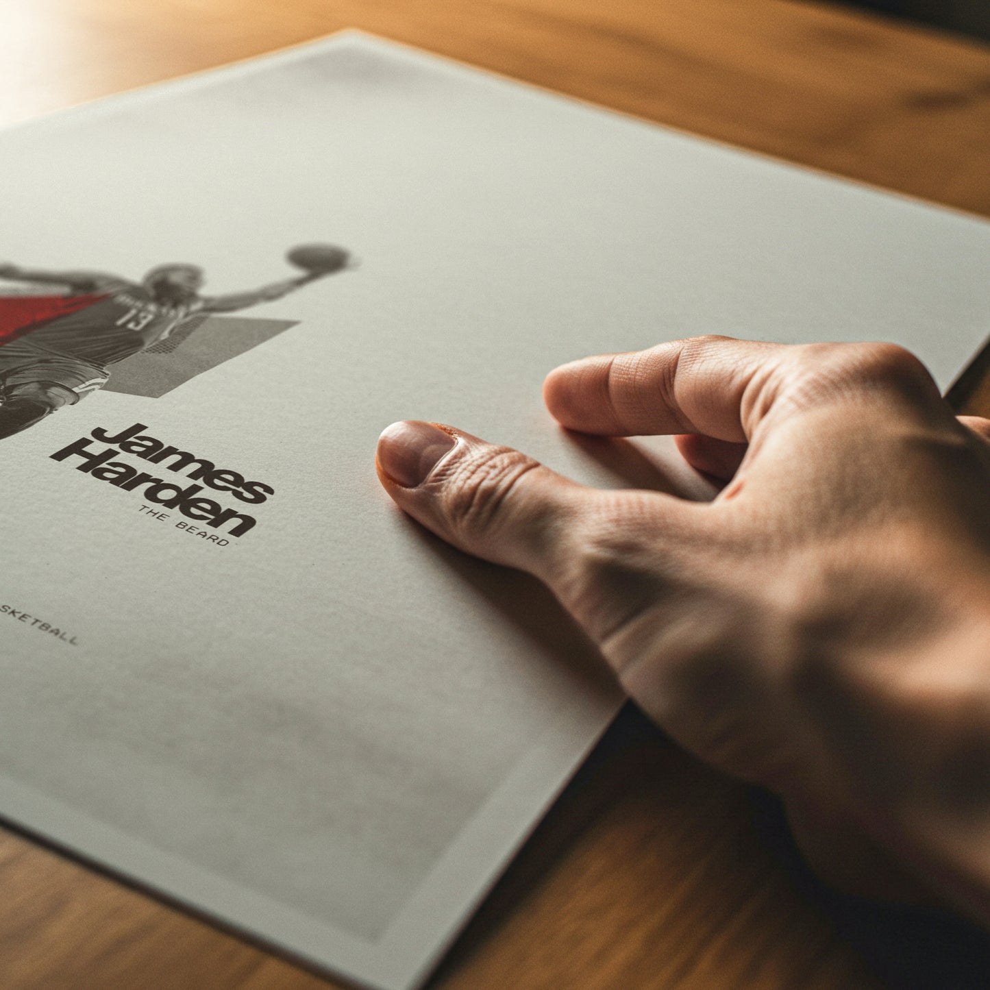 James Harden Minimalistic Poster Houston Rockets