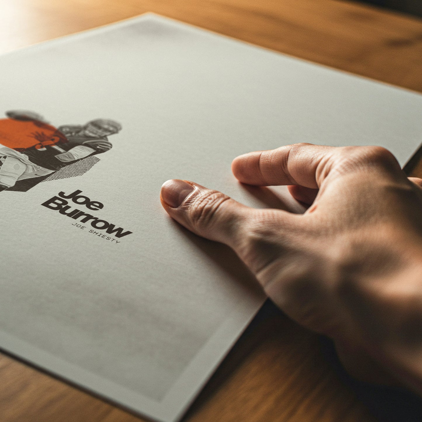 Joe Burrow Minimalistic Poster Cincinnati Bengals