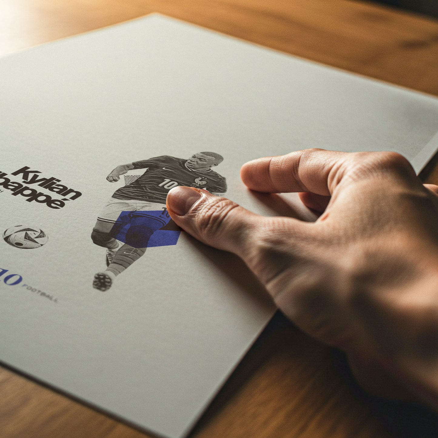 Kylian Mbappe Minimalistic Poster France