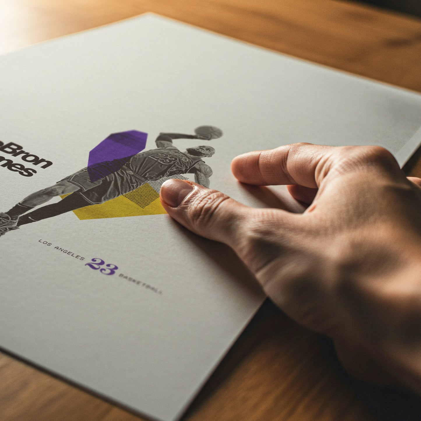 LeBron James Minimalistic Poster LA Lakers
