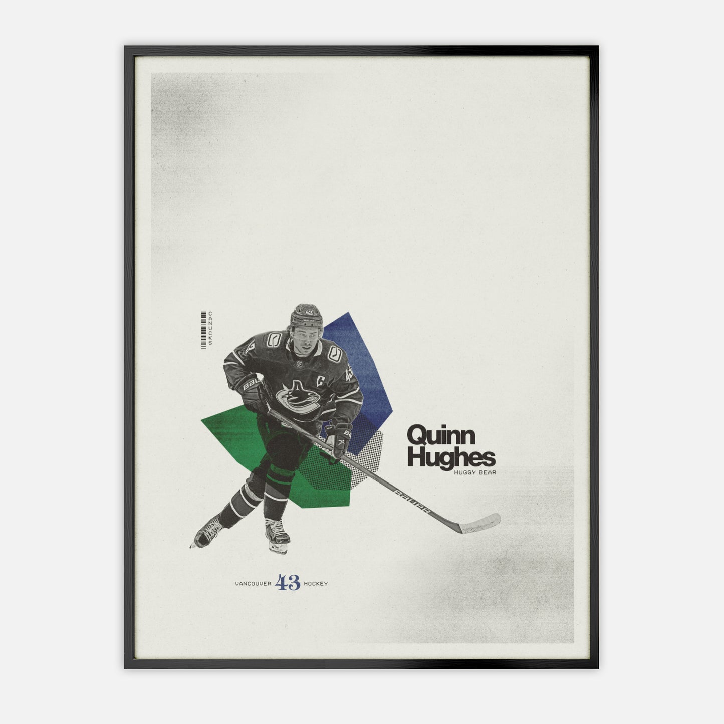 Quinn Hughes Poster Vancouver Canucks