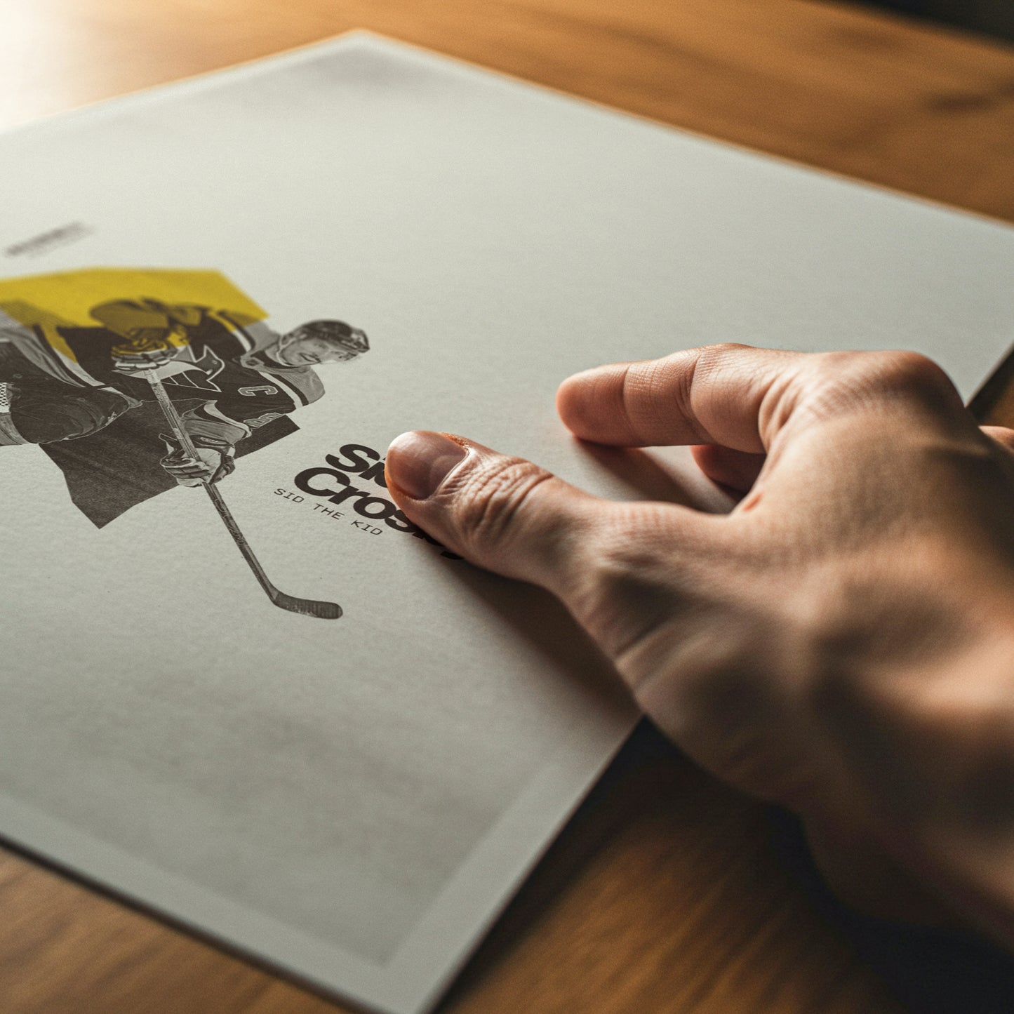 Sidney Crosby Minimalistic Poster Pittsburgh Penguins