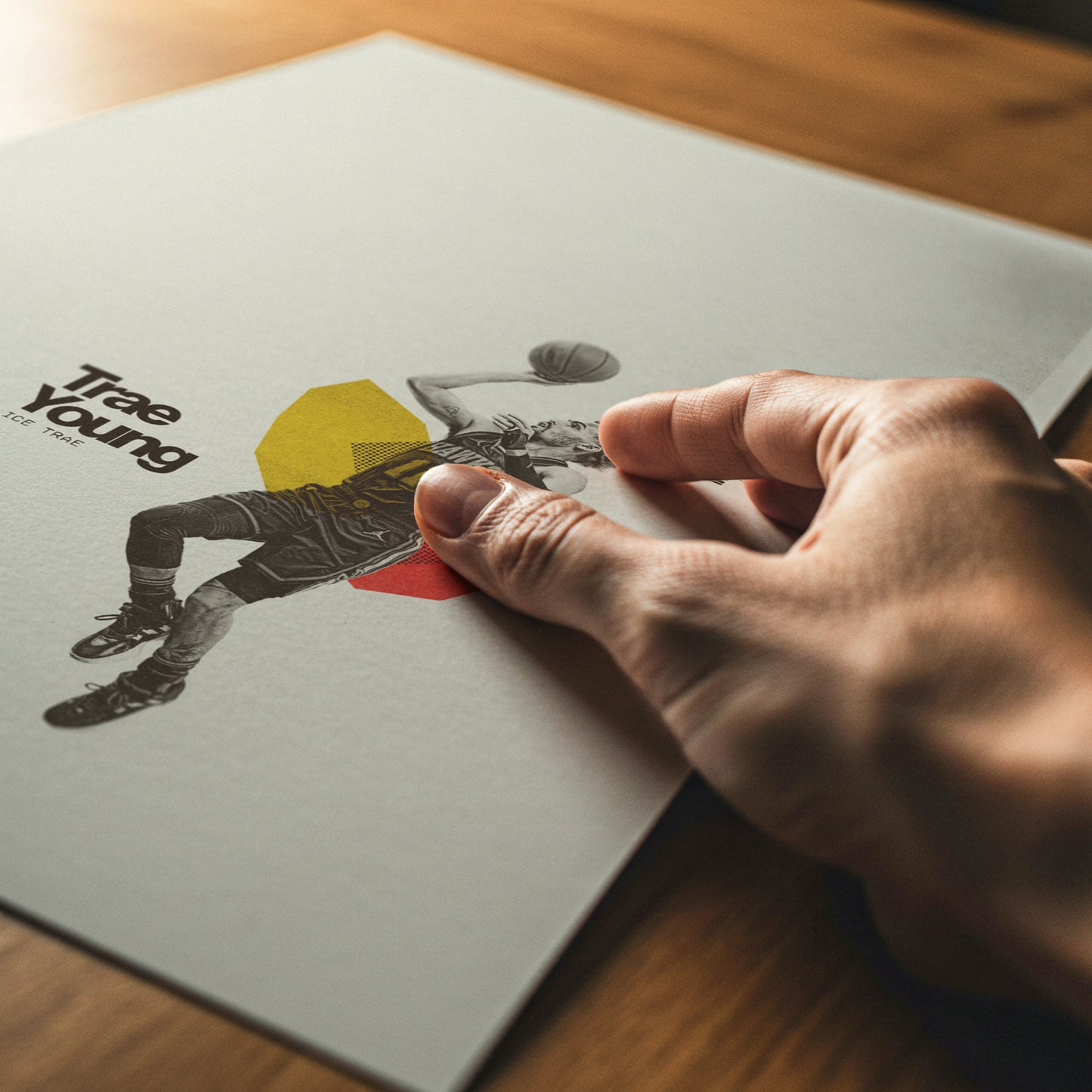 Trae Young Minimalistic Poster Atlanta Hawks