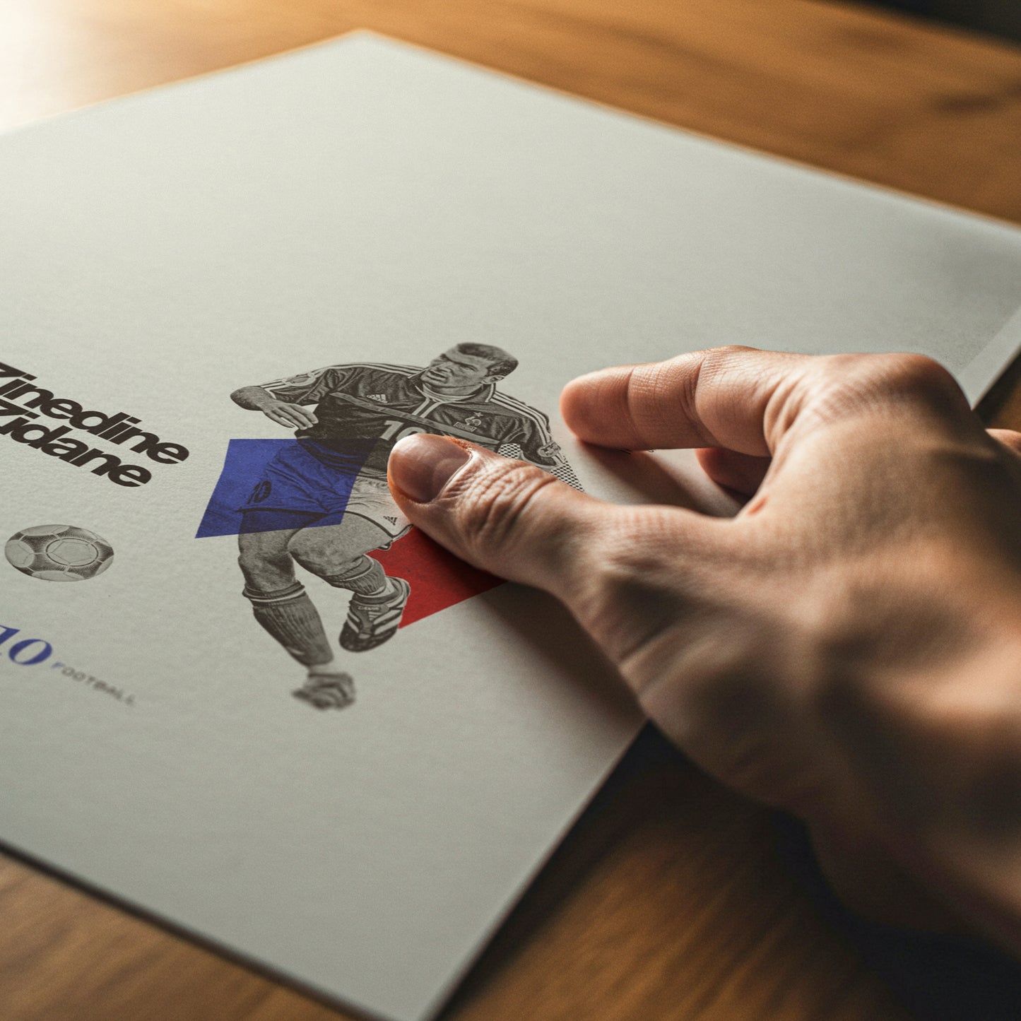 Zinedine Zidane Minimalistic Poster France