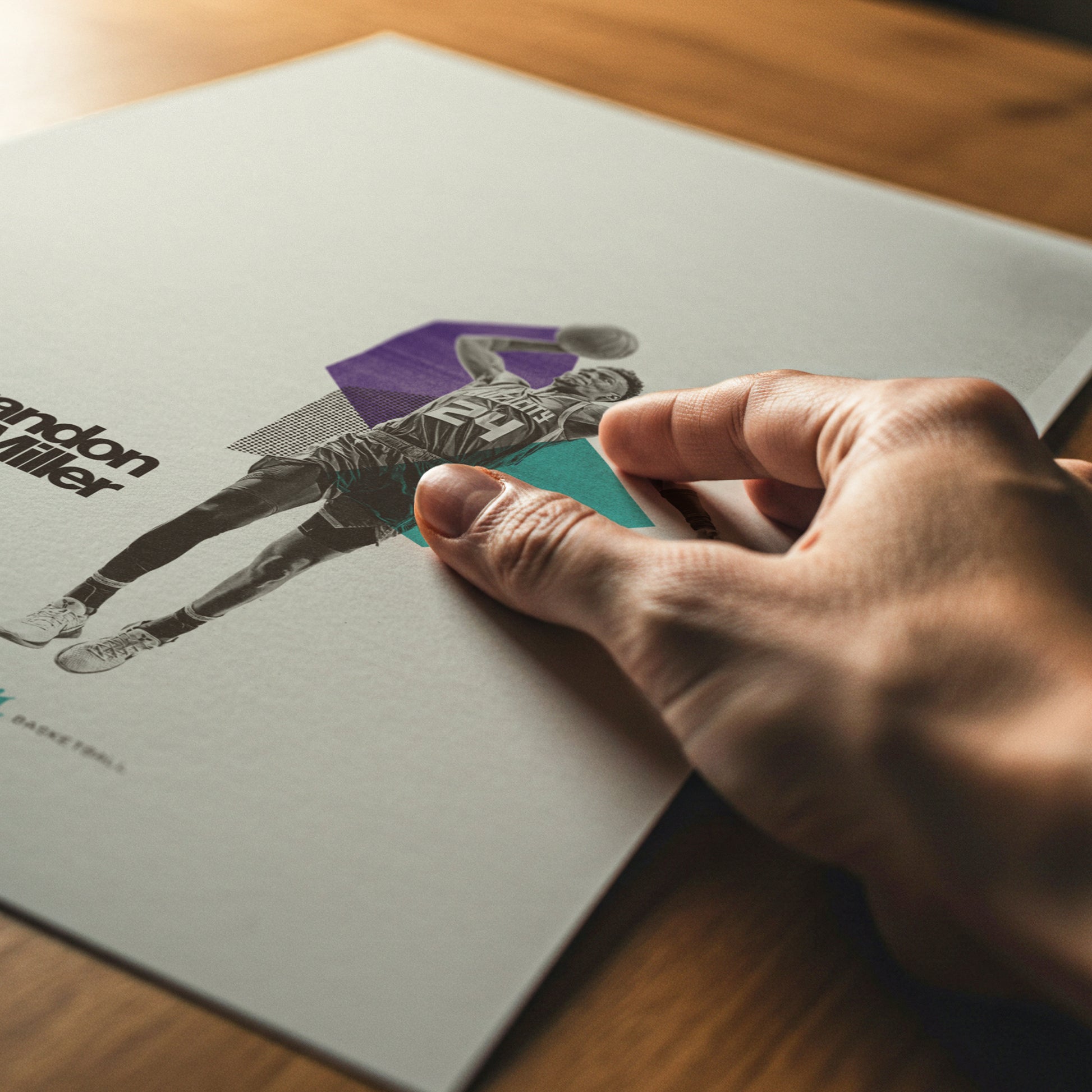 Brandon Miller Minimalistic Poster Charlotte Hornets