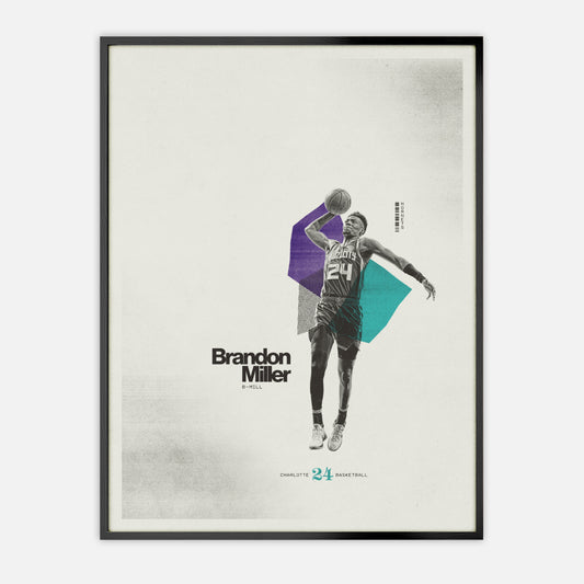 Brandon Miller Poster Charlotte Hornets