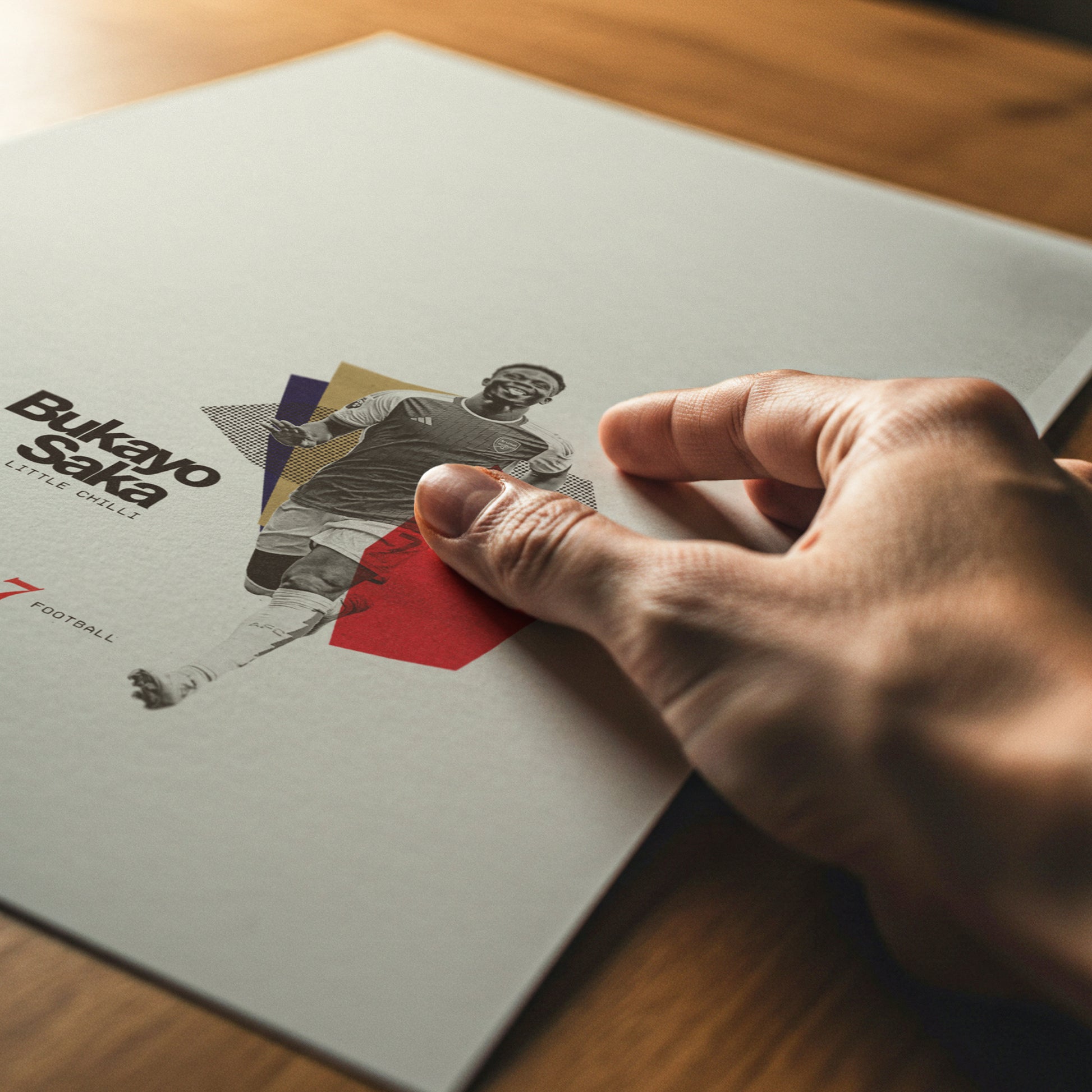 Bukayo Saka Minimalistic Poster Arsenal