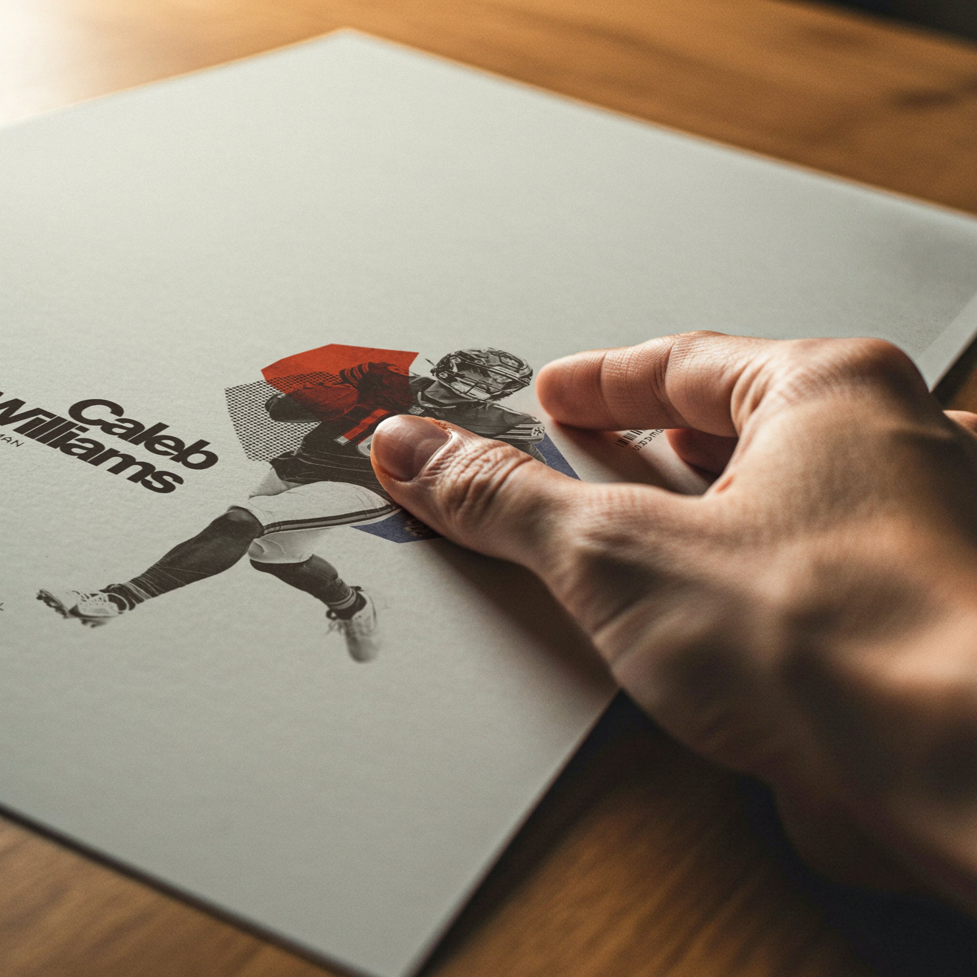 Caleb Williams Minimalistic Poster Chicago Bears