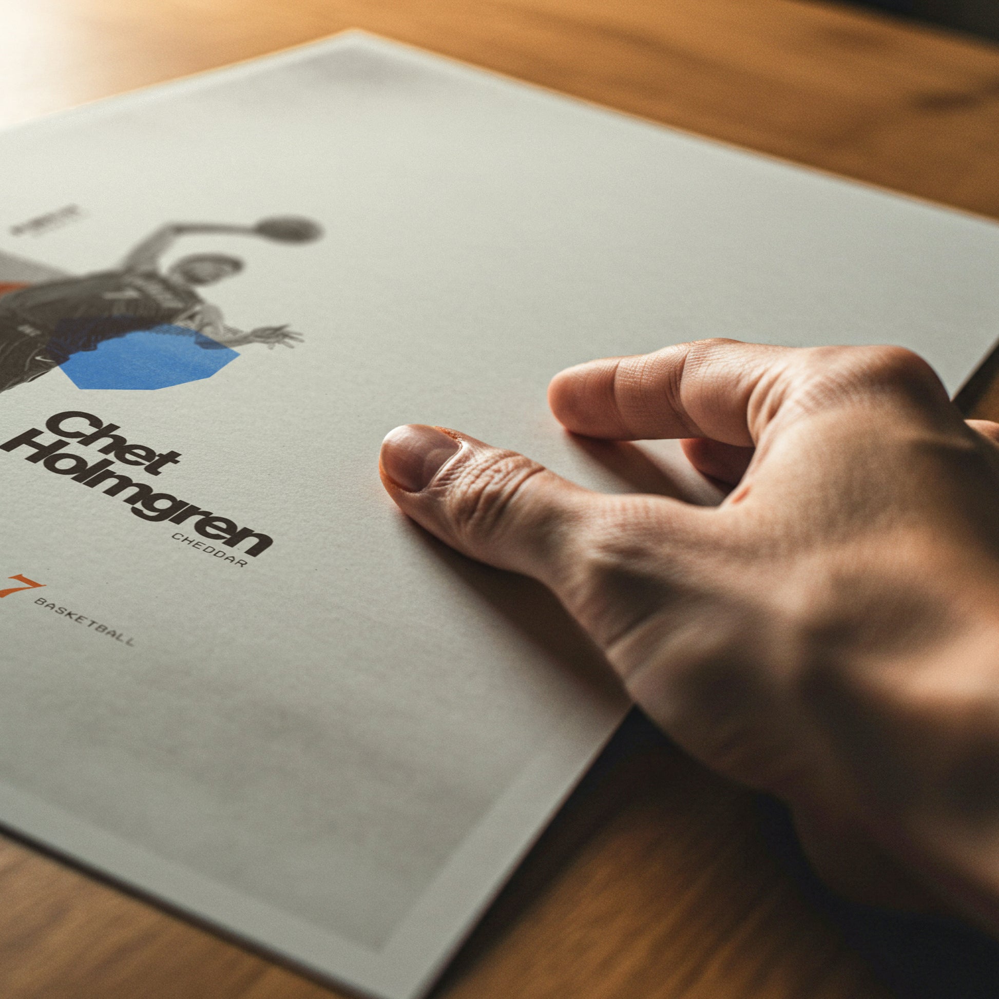 Chet Holmgren Minimalistic Poster Oklahoma City Thunder