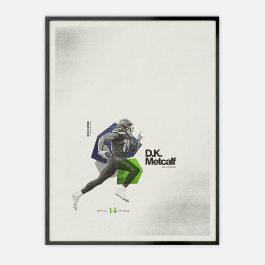 DK Metcalf Poster Seattle Seahawks