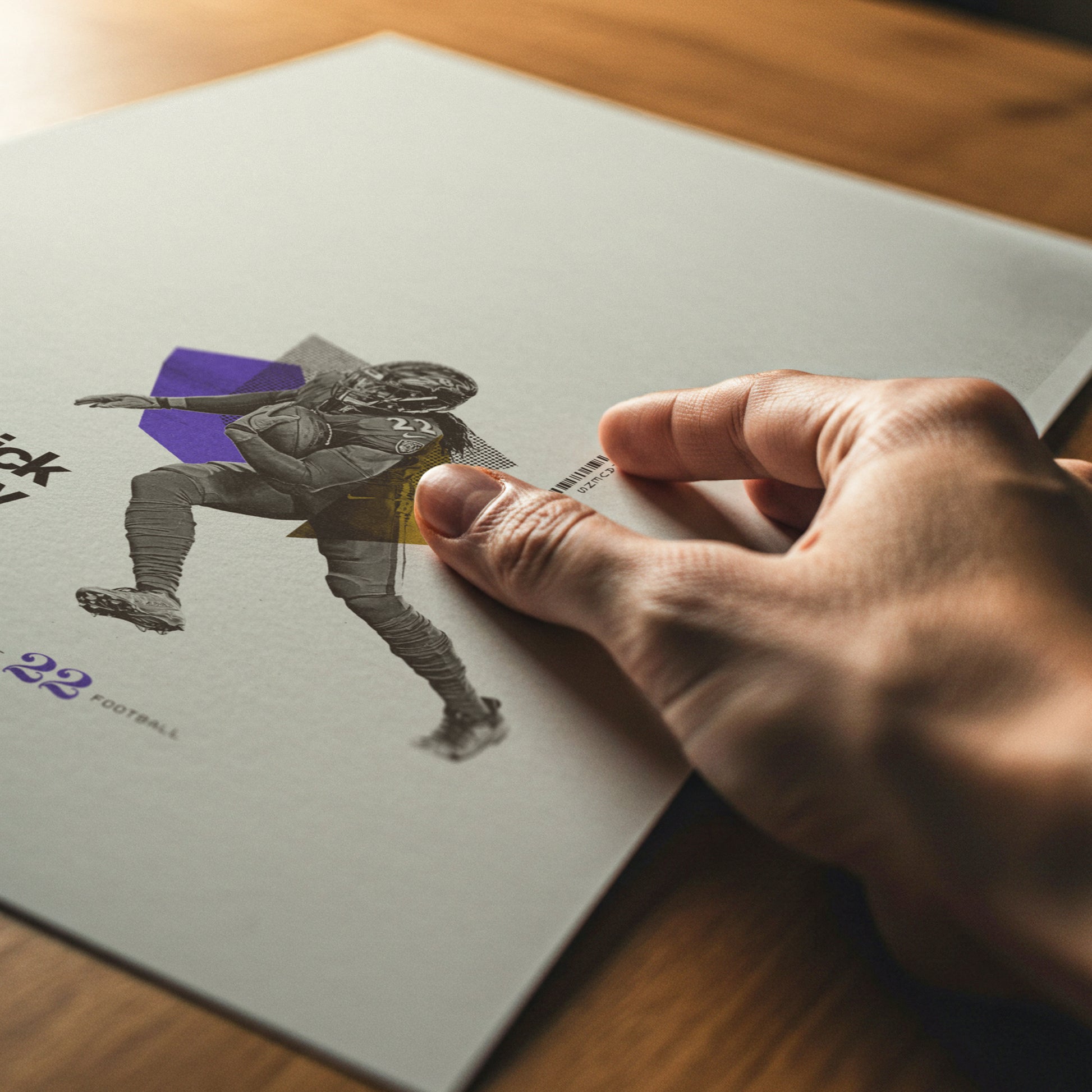 Derrick Henry Minimalistic Poster Baltimore Ravens