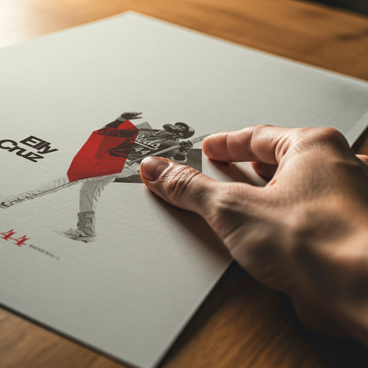 Elly De La Cruz Minimalistic Poster Cincinnati Reds