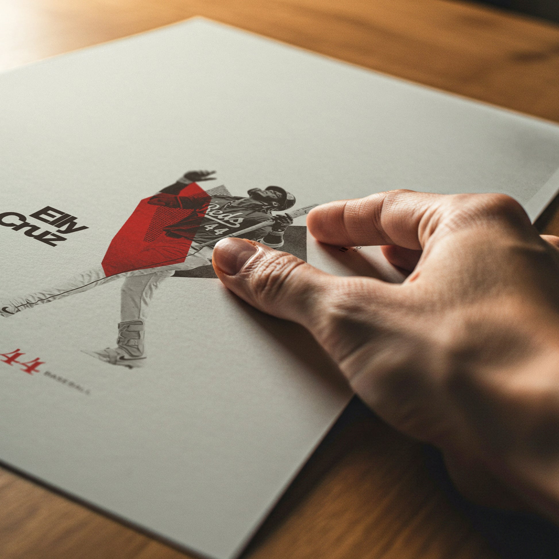 Elly De La Cruz Minimalistic Poster Cincinnati Reds