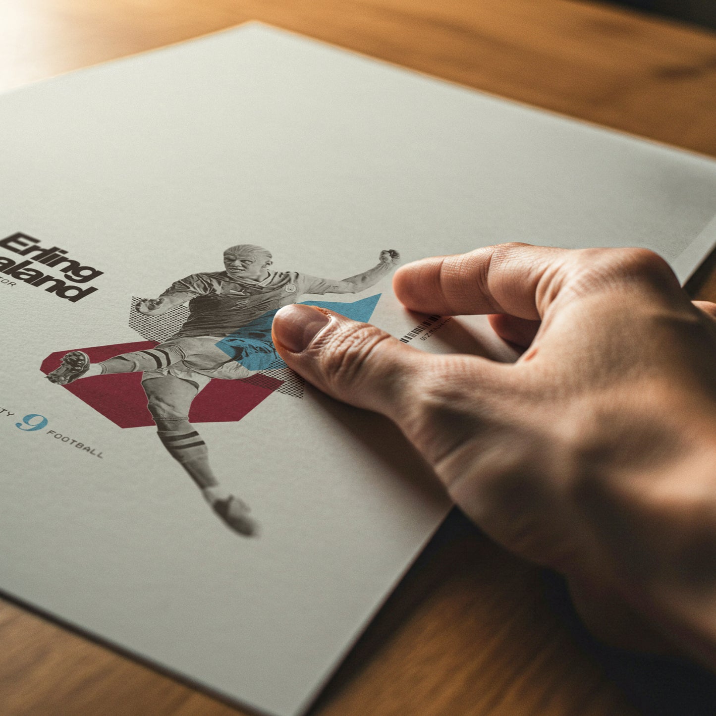 Erling Haaland Minimalistic Poster Manchester City