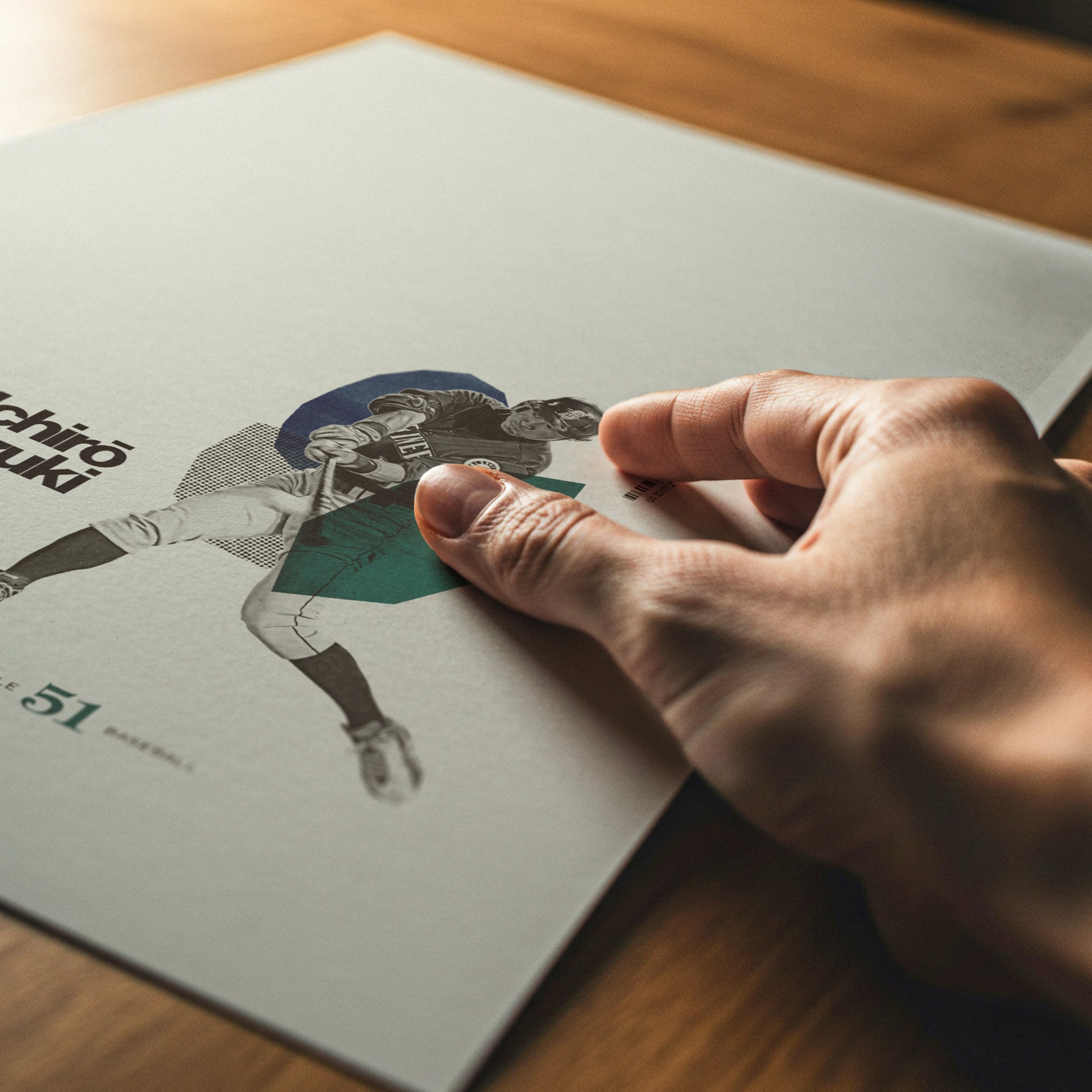 Ichiro Suzuki Minimalistic Poster Seattle Mariners