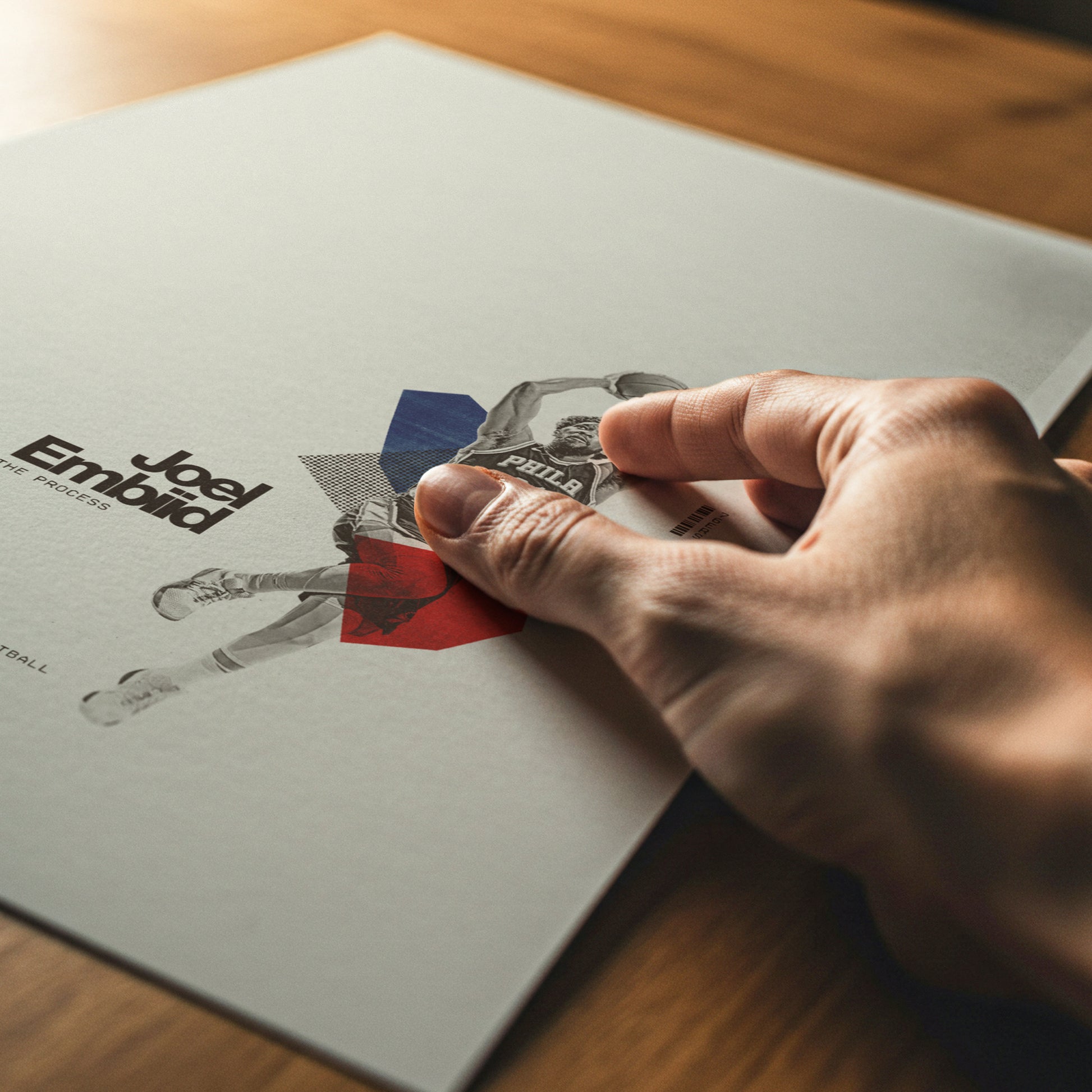Joel Embiid Minimalistic Poster Philadelphia 76ers