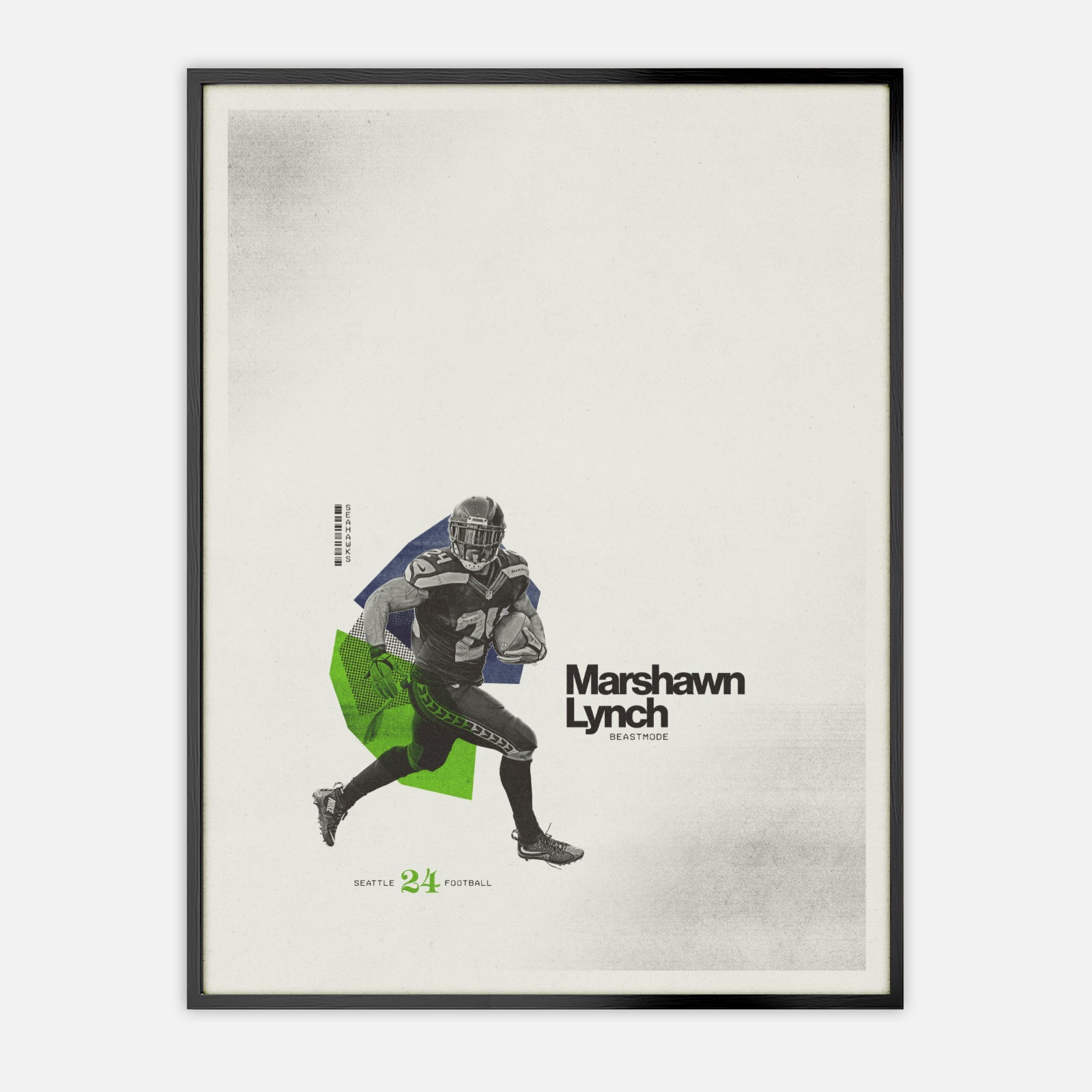 Marshawn Lynch Poster Seattle Seahawks