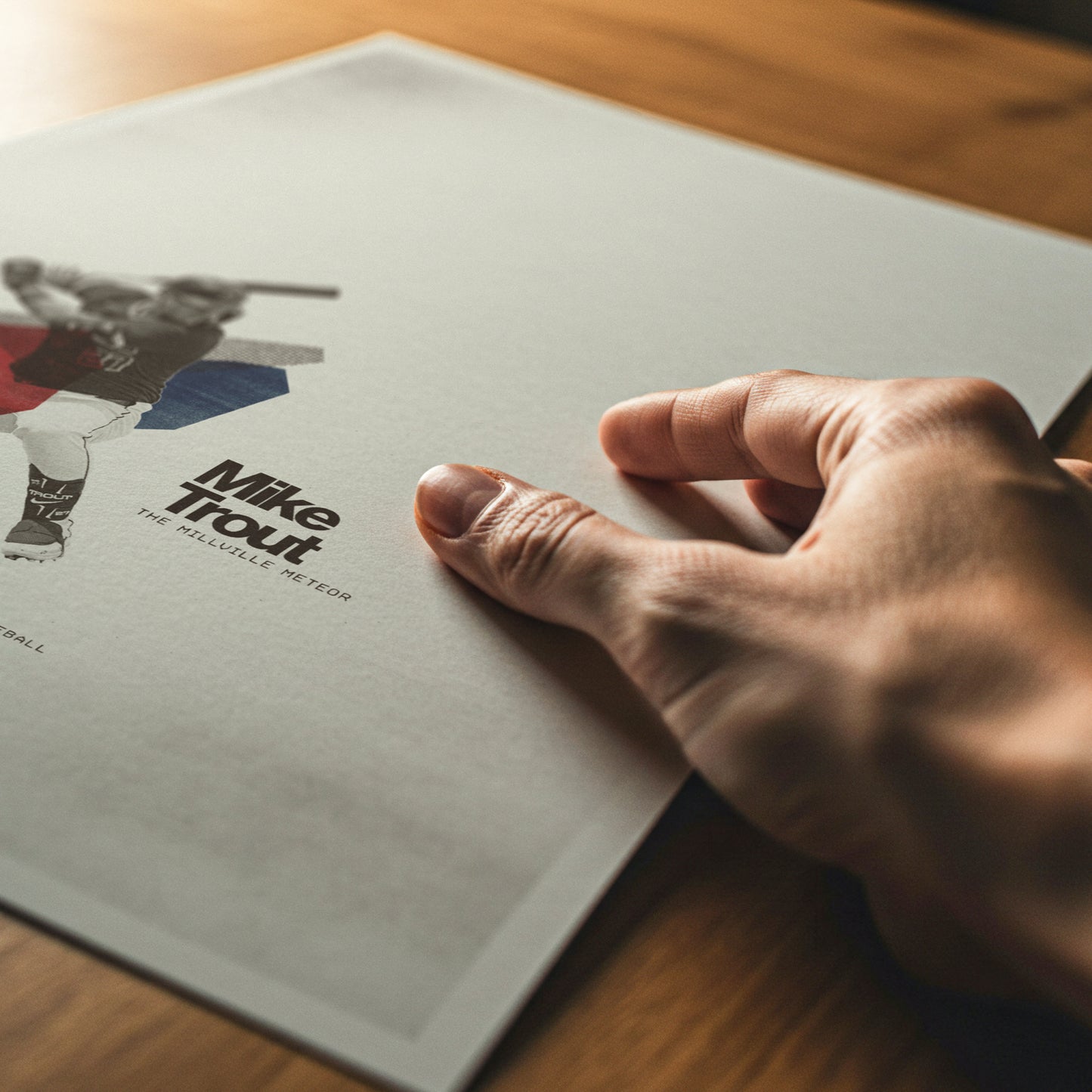 Mike Trout Minimalistic Poster LA Angles