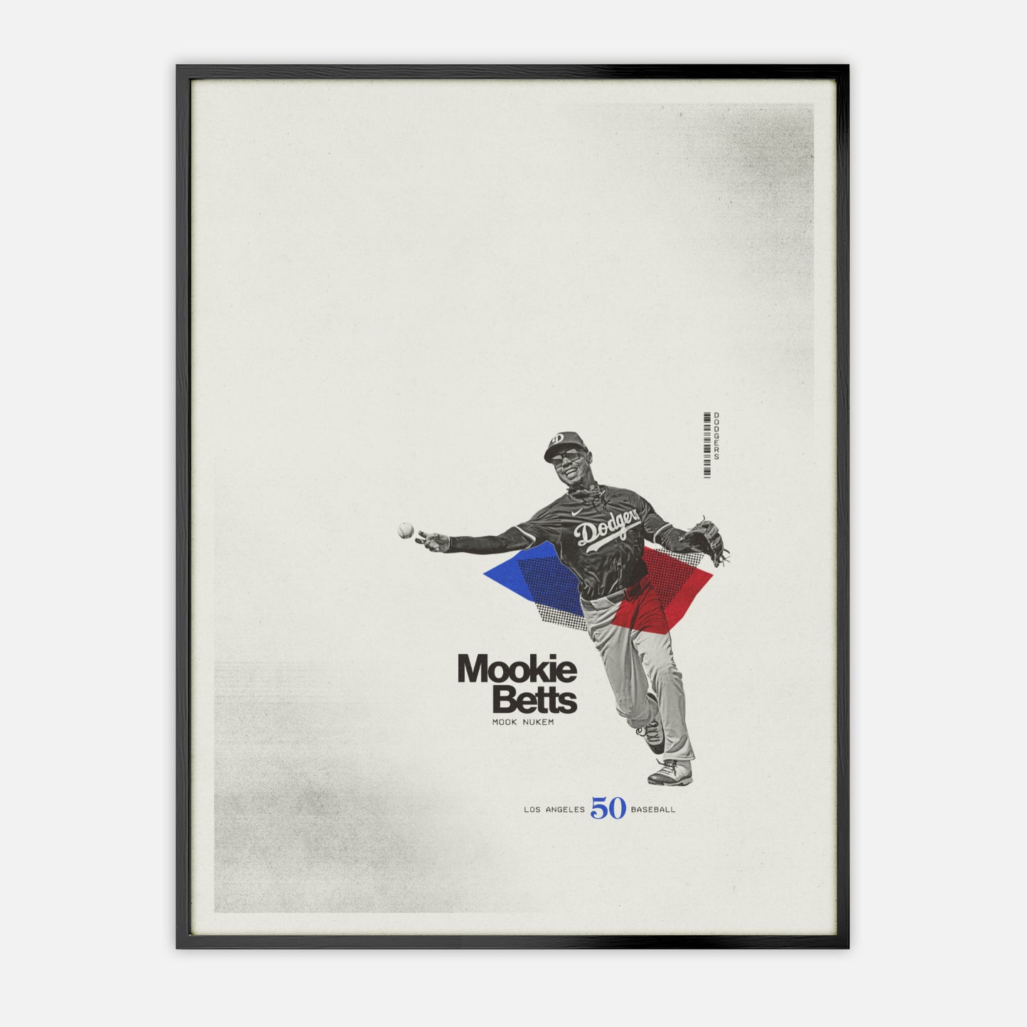 Mookie Betts Poster LA Dodgers