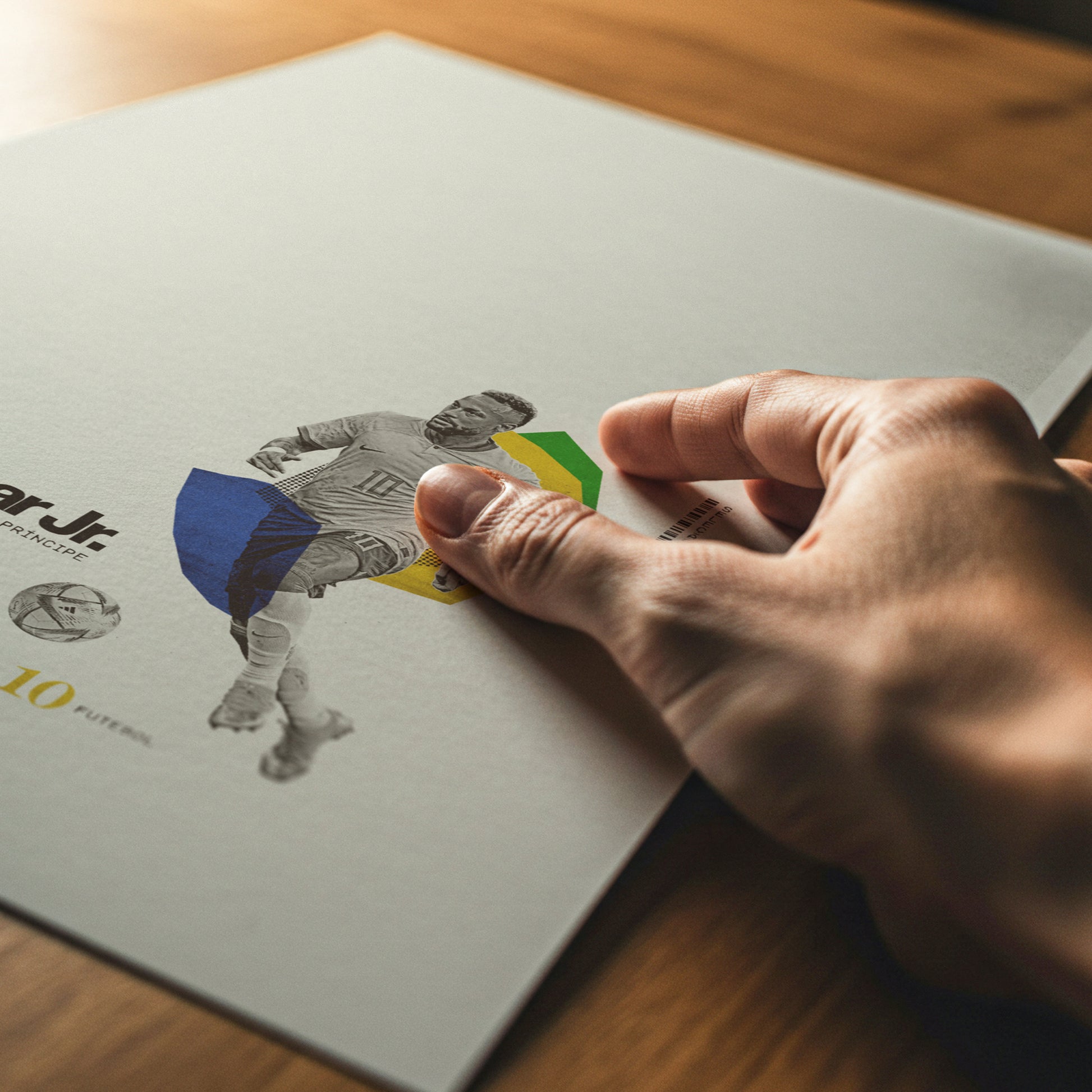 Neymar Jr. Minimalistic Poster Brazil