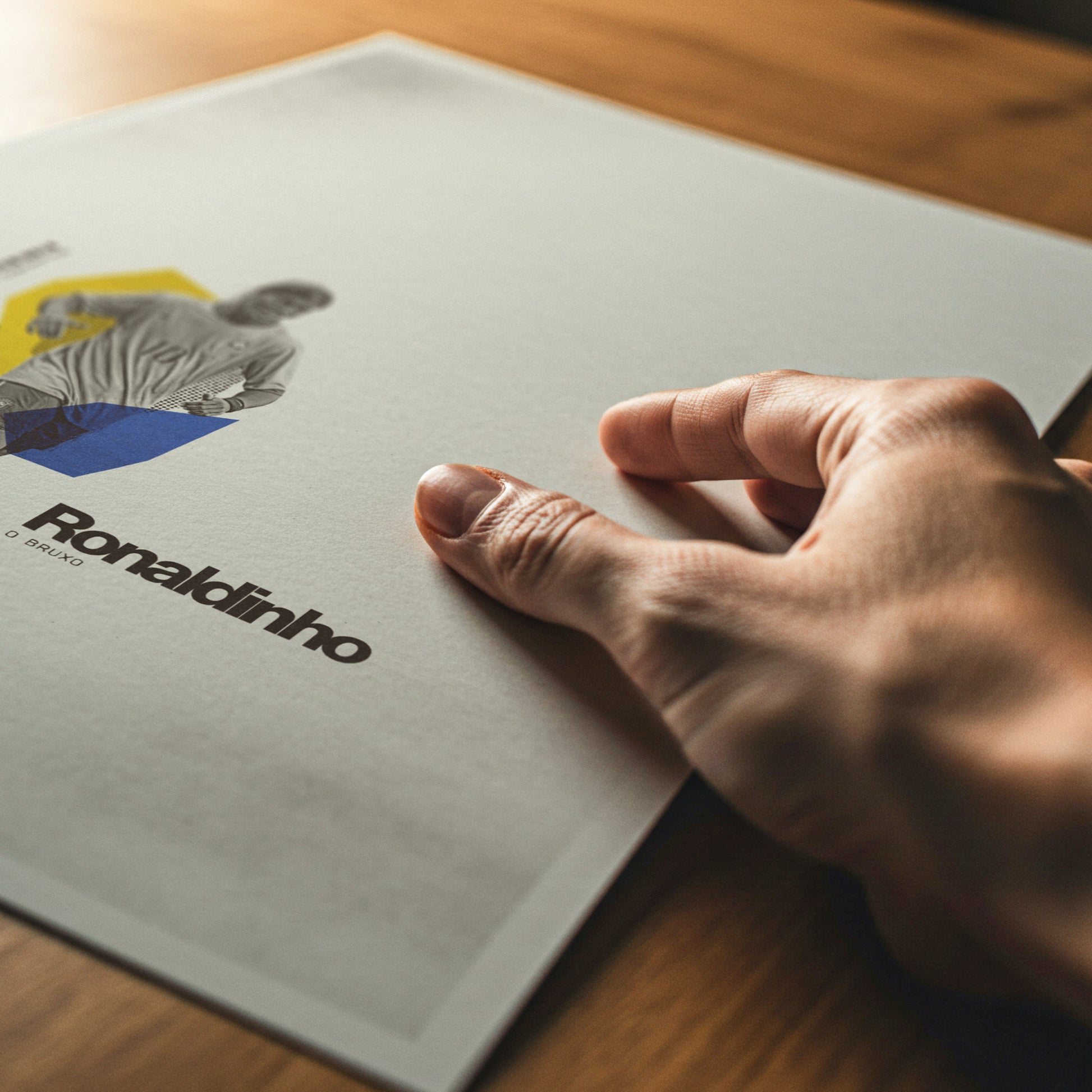 Ronaldinho Minimalistic Poster Brazil