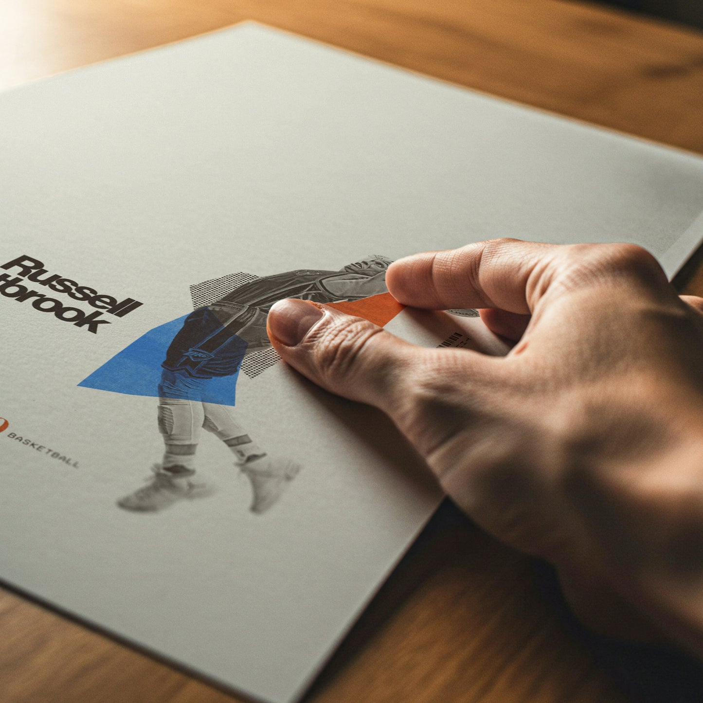 Russell Westbrook Minimalistic Poster Oklahoma City Thunder