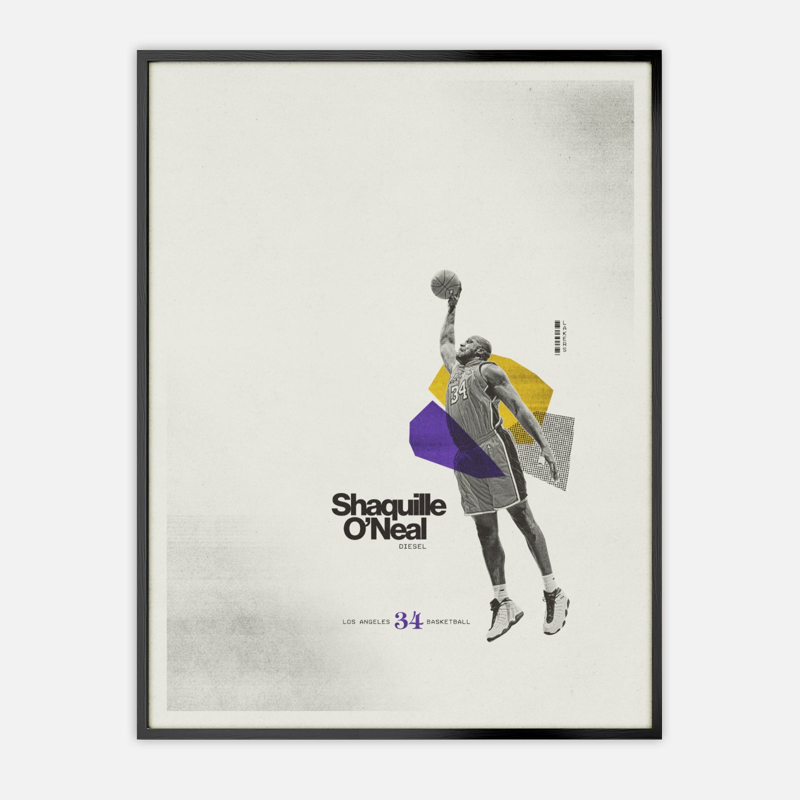 Shaquille O'Neal Poster Los Angeles Lakers