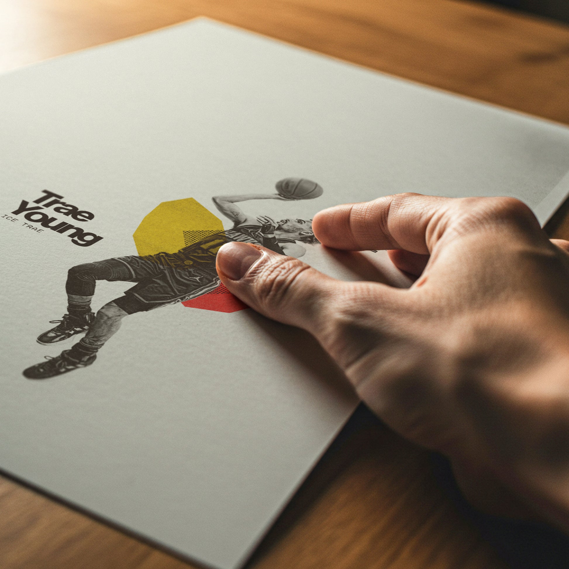 Trae Young Minimalistic Poster Atlanta Hawks