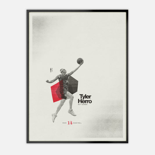 Tyler Herro Poster Miami Heat